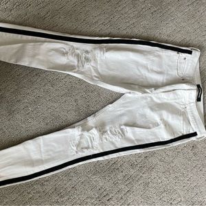 White Express Cropped Legging Mid Rise size 8